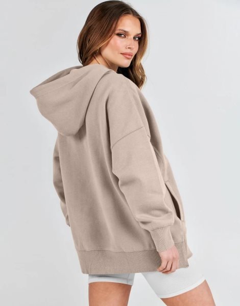 Women's Oversized Hoodies Fleece Casual Drop Shoulder Athletic Sweatshirts Long Sleeve Pullover 2023 Fall Tops