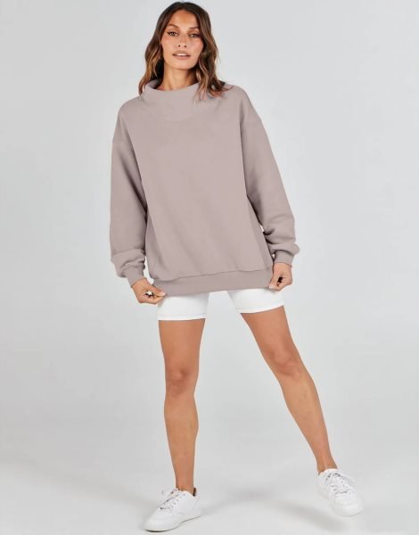 Womens Oversized Sweatshirts Turtleneck Pullover Long Sleeve Hoodies Tops Fall Outfits 2023 Clothes