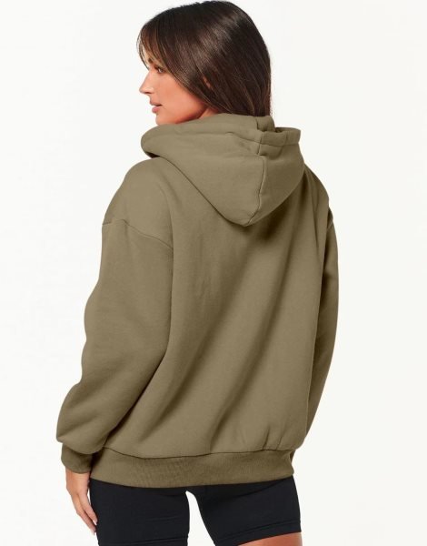 Women's Oversized Zip Up Hoodies Sweatshirts Y2K Clothes Teen Girl Fall Casual Drawstring Jackets with Pockets