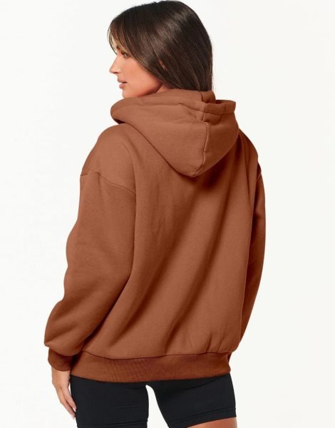 Women's Oversized Zip Up Hoodies Sweatshirts Y2K Clothes Teen Girl Fall Casual Drawstring Jackets with Pockets
