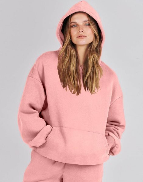 Women 2 Piece Outfits Hoodie Sweatshirt Tracksuit & Oversized Jogger Sweatpants Y2K Sweatsuit Set