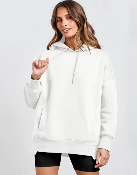 Women's Oversized Hoodies Fleece Casual Drop Shoulder Athletic Sweatshirts Long Sleeve Pullover 2023 Fall Tops