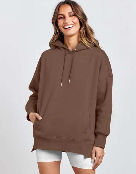 Women's Oversized Hoodies Fleece Casual Drop Shoulder Athletic Sweatshirts Long Sleeve Pullover 2023 Fall Tops