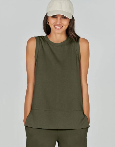 Women's 2 Piece Sets Summer Outfits Sleeveless Wide Leg Tracksuits Casual Sweat Sets Lounge Sweatsuits